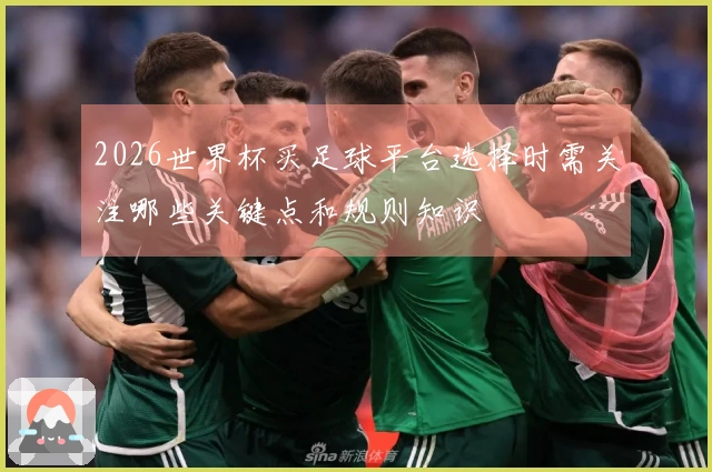 2026世界杯买足球平台选择时需关注哪些关键点和规则知识